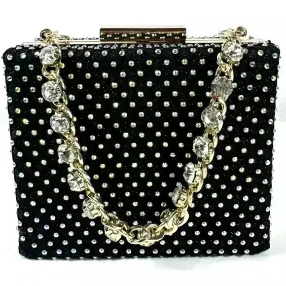 NWT Fashion Evening Clutch Rhinestones - Picture 1 of 7
